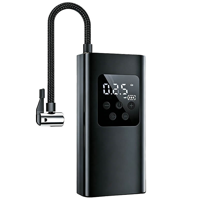 Rechargeable Electric Bicycle Tire Pump with LCD Display