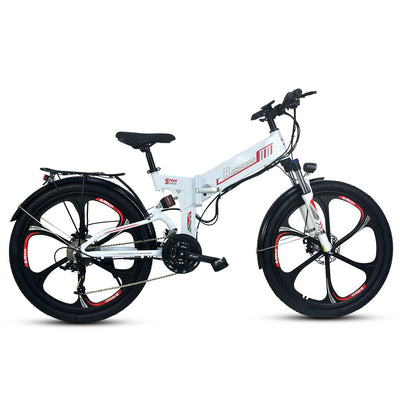 RANDRIDE Hurricane - Folding Commuter Electric Bike Foldable Travel Electric Bicycle 750W,17AH,27 Speed Ebike for Adults