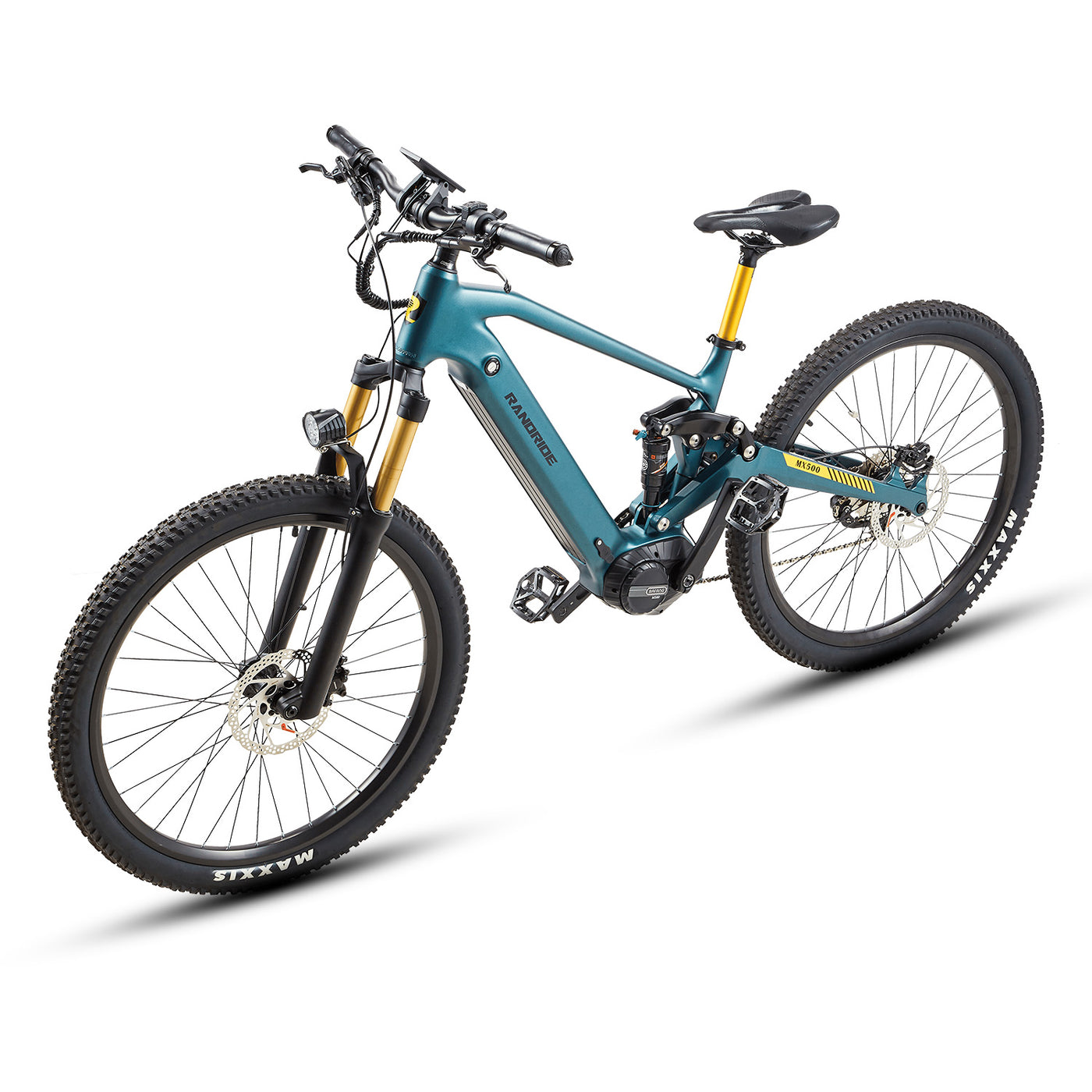 RANDRIDE Mid Drive Ebike with 500W Bafang Motor, 15AH Samsung Battery