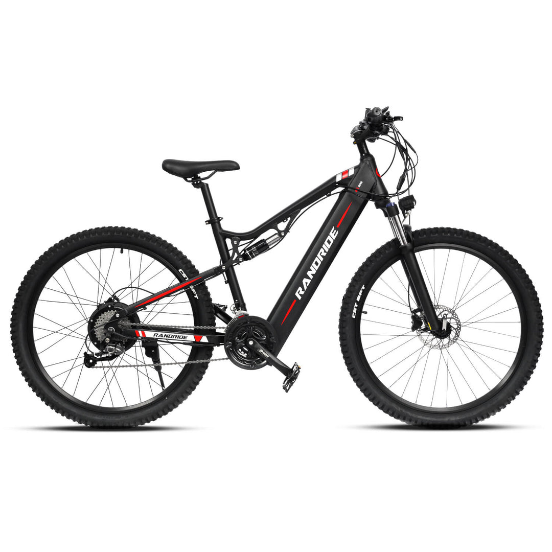 RANDRIDE Dual Suspension Mountain Electric Bike 17AH Electric Cycle