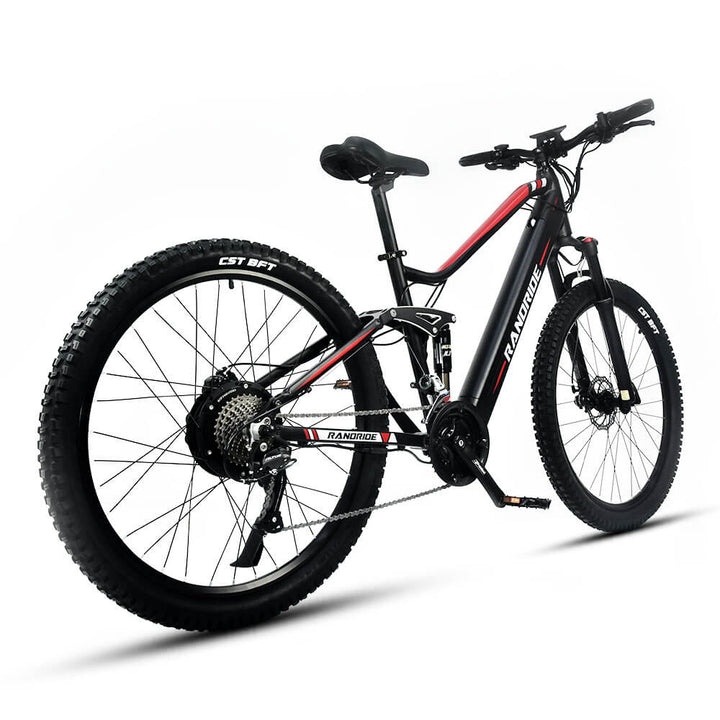 e bike mountainbike 1000 watt RANDRIDE 20AH Mountain Electric Bike for Adults Ebike 1000W E Mtb Full Suspension Electric Mountain Bike with Throttle, 7 Speed, Hydraulic Brakes