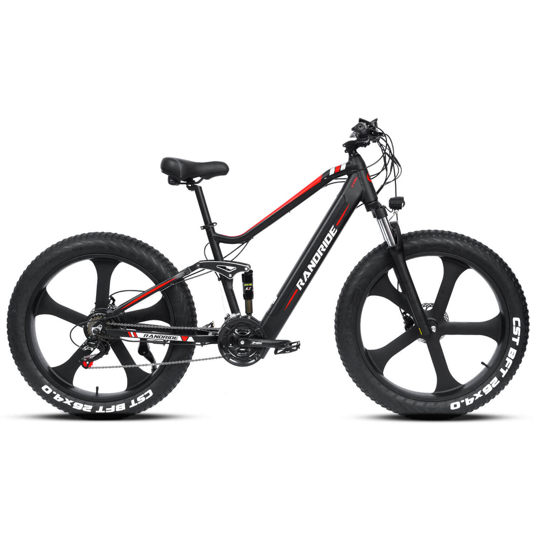 Electric Bicycle Full Suspension Fat Tire Mountain Bike For Sale